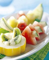 夏天吃瓜照片调色,色彩斑斓的调色时光